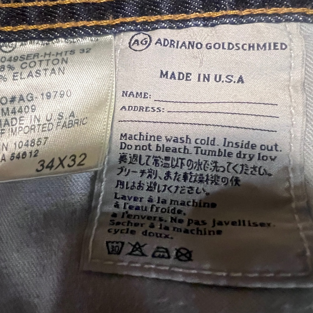AG Adriano Goldschmied ‘The Protege’ men’s straight leg jeans
